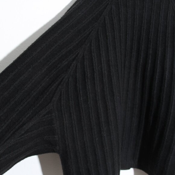 Lululemon Twin Rib Sweater Wrap Cardigan Black Chunky Knit Wool Size XL / XXL - Picture 14 of 16